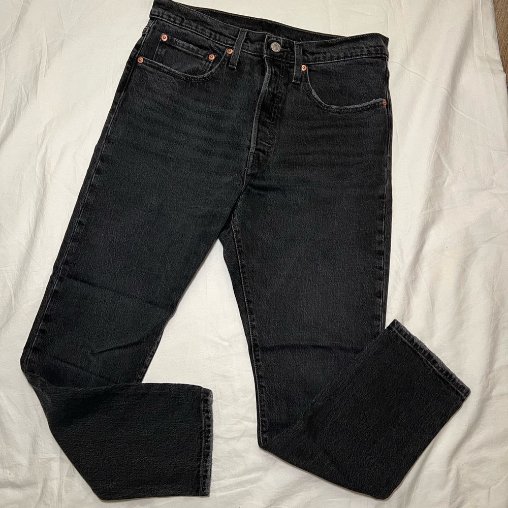 Levi’s Women’s 501 Skinny Jeans Black Ankle Length